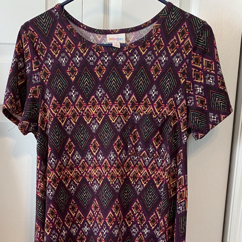 Luluroe dress size Small high low style short sleeves